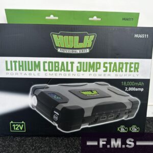 HULK 4x4 Lithium-Ion Jump Starter - 18,000mAh - 2,000 Amp