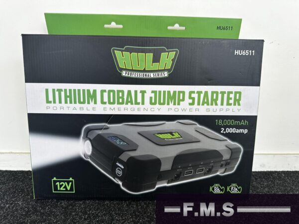 HULK 4x4 Lithium-Ion Jump Starter - 18,000mAh - 2,000 Amp